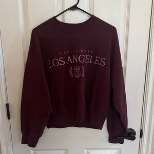 Abercrombie and Fitch sweatshirt. Size small burgundy color. Like new!